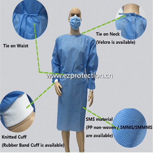 Non-woven Isolation Gowns